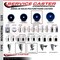 Service Caster 4'' SS Solid Poly Swivel 1-1/8'' Expanding Stem Caster with Brake SCC-SSEX20S414-SPUS-TLB-118 - alternate 3
